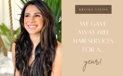 WE GAVE AWAY FREE HAIR SERVICES FOR A YEAR!